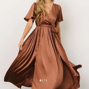 Sicily Satin Maxi Dress